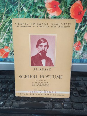 Al. Russo, Scrieri Postume, editura Scrisul Rom&amp;acirc;nesc, Craiova, c. 1940, 099 foto