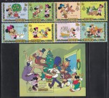 Lesotho 1982 - Walt Disney - &bdquo;Cele douăsprezece zile de Crăciun&rdquo;, Serie + Colita, MNH