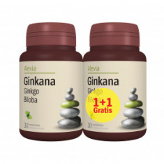 Pachet Ginkgo Biloba (Ginkana) 40mg Alevia 30cpr