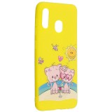 Husa TPU OEM Lovers Bear pentru Samsung Galaxy A30 A305 / Samsung Galaxy A20 A205, Multicolor