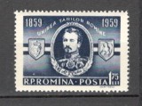 Romania.1959 100 ani Unirea Principatelor XR.368, Nestampilat
