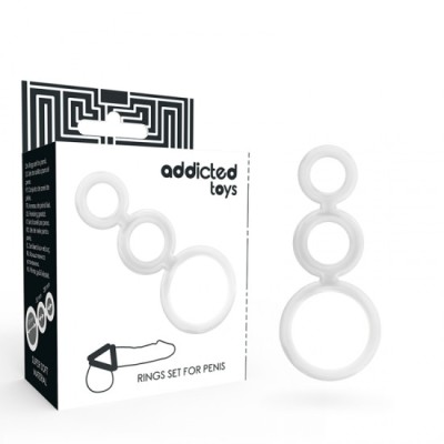ADDICTED TOYS - RINGS SET FOR PENIS TRANSPARENT foto