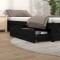 vidaXL Sertare pentru pat, 4 buc., negru, lemn masiv de pin 814998