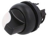Comutator Rotativ 22mm Alb-Negru