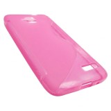 Husa silicon S-line roz pentru Orange Hiro (Alcatel Idol Mini OT-6012)