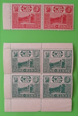 1924 HOHE RINNE - POSTA LOCALA PALTINIS - MNH - Guma originala foto