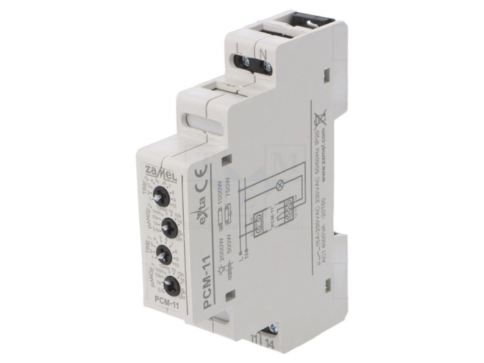 Timer Digital Programabil 230VAC SPDT 250VAC/16A