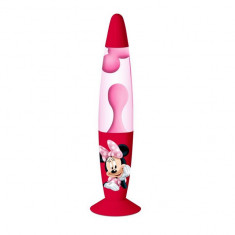 Lampa de veghe tip lava Disney Minnie Mouse 402540, Rosu foto