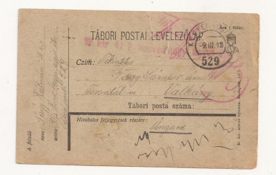 D2 Carte Postala Militara k.u.k. Imperiul Austro-Ungar ,1918 Reg Torontal foto