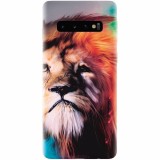 Husa silicon pentru Samsung Galaxy S10 Plus, Awesome Art Of Lion