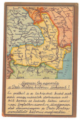 4826 - MAP, Iasi, Buzau, Bacau, Targu-Jiu, Targu-Mures - old postcard - unused foto