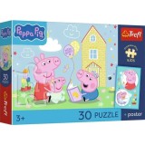 PUZZLE TREFL 30 PREMIUM PLUS KIDS PEPPA PIG ARE UN PLAN PLUS POSTER