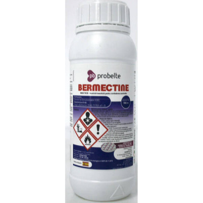 Bermectine 500 ml insecto-acaricid sistemic Probelte (vita de vie, legume, pomi, plante ornamentale, capsune, pepene, porumb, flori) foto