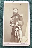 Fotografie tip CDV- Franz Duschek - Adjutantul Regal Romulus Magheru