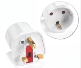Adaptor priza Europa EU la UK Anglia, ACTIVE, 13A, pentru stechere EU la prize Regatul Unit
