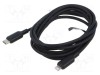 Cablu Apple Lightning - USB C 2m negru PVC VENTION