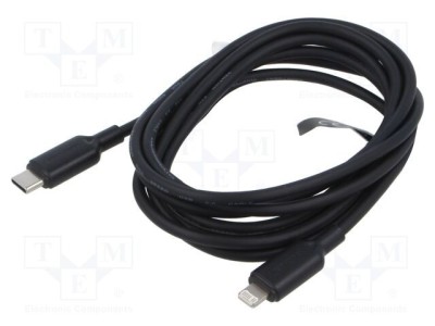 Cablu Apple Lightning - USB C 2m negru PVC VENTION foto