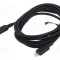 Cablu Apple Lightning - USB C 2m negru PVC VENTION