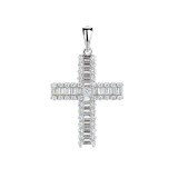 Cumpara ieftin Pandantiv argint 925, JW1273, model cruce, placat cu rodiu