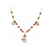 Colier Craciun metal multicolor marime reglabila TL 42, 44,5 cm