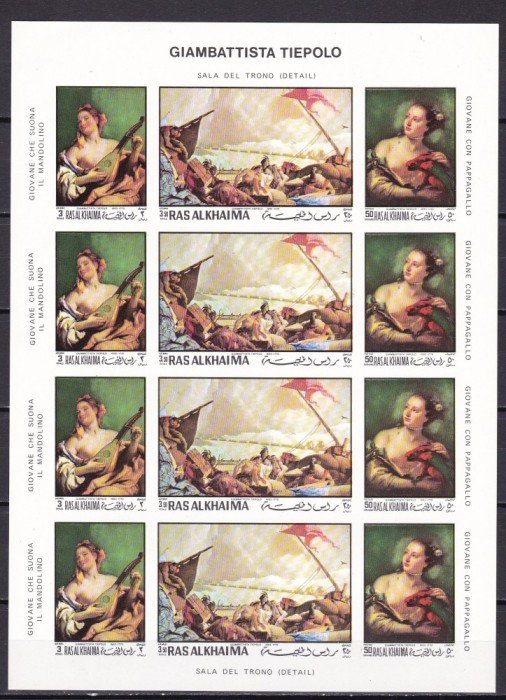 Ras al Khaima 1970 pictura Tiepolo nedant. MNH w66