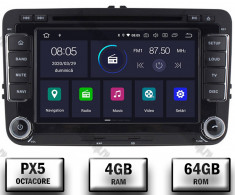 Navigatie Volkswagen, Android 9, OCTACORE PX5 4GB RAM + 64GB ROM cu DVD, 7 Inch - AD-BGWVW7P5 foto