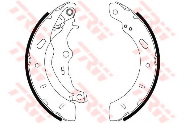 Set saboti frana FORD FOCUS III (2010 - 2016) TRW GS8806