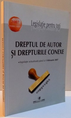 DREPTUL DE AUTOR SI DREPTURILE CONEXE , 2006 foto