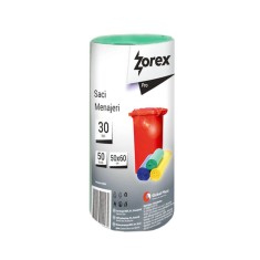 Saci Menajeri Zorex Pro, 30L, 50x60 cm, 50 Buc/Rola, Verde, Articole Curatenie, Articole Curatenie, Saci Menaj, Saci de Gunoi, Saci Menajeri 30L foto