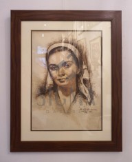 Tablou, Ion Panteli Stanciu, &amp;quot; Portret &amp;quot; , 1952 foto