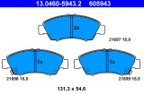 ATE 13.0460-5943.2 set placute frana,frana disc