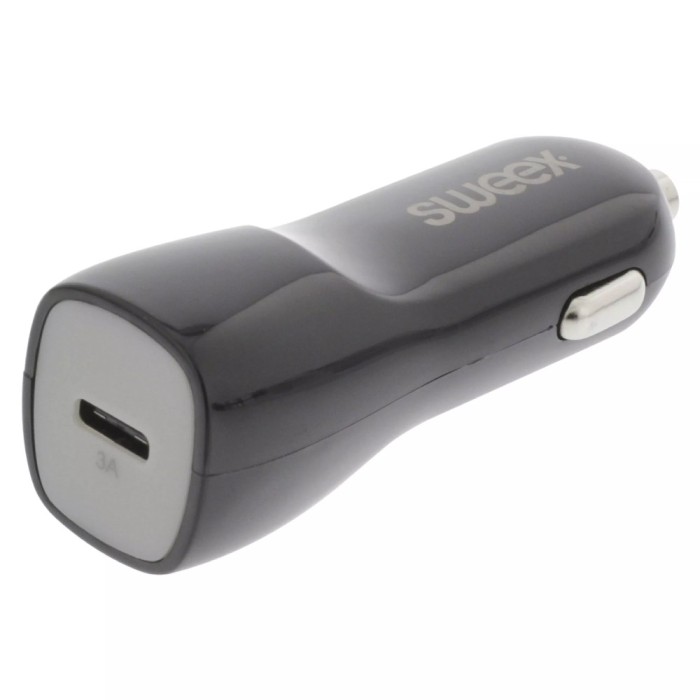 Incarcator auto USB Type C 3A negru Sweex