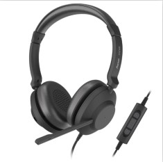 HEADSET AXTEL ONE STEREO HD AXH-ONE , Corded, Headset Conectivity USB-A, USB-C / with STEREO HD . Speakert Size has 40 mm / Passive noise reduction : foto