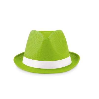 Palarie colorat din poliester, panglica nu este inclusa,11 cm x 27 cm, verde, foto
