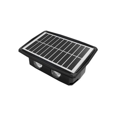 Lampa solara de perete 4LED RGB, senzor de miscare foto