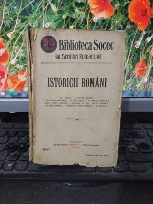 Istoricii rom&amp;acirc;ni, Gh. Șincai, Florian Aaron..., Socec, București 1909, 096 foto