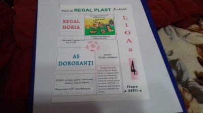 program Regal Horia - AS Dorobanti foto