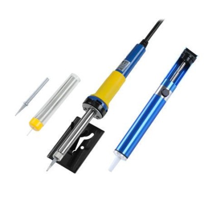 Set letcon 30W + pompa cositor + fludor fara plumb + suport + varf rezerva foto