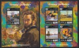 Maldive 2014 - Maeștri ai impresionismului &ndash; Armand Guillaumin, Colita + Bloc, MNH