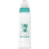 Baboo Anti-colic Glass Feeding Bottle Narrow Neck biberon de sticlă 3m+ 240 ml