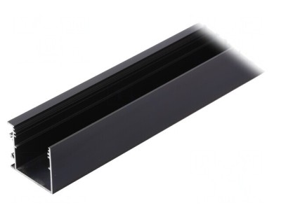 Profil Aluminiu Negru 1m pentru Module LED VARIO30-03 foto