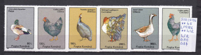 1995 Păsări domestice LP1386 MNH Pret 3,5+1 Lei foto