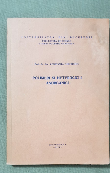 Polimeri și heterocicli anorganici - Constanța Gheorghiu