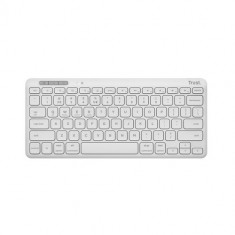 Tastatura Trust Lyra TR-25097, Wireless, USB-A / USB-C (Alb)