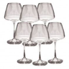 Set 6 pahare cristal vin rosu Bohemia, 350ml, Naomi Collection foto