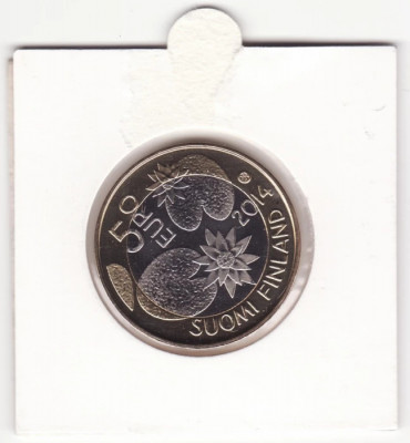 Moneda Finlanda - 5 Euro 2014 - Salbaticie foto