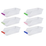 Set 6 organizatoare pentru frigider JRing, 30 x 13.5 x 8.5cm, Multicolor