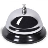 Clopotel Metalic Argintiu Sonerie 9cm, Birou, Receptie, Restaurant, Clasic, Elegant, Durabil