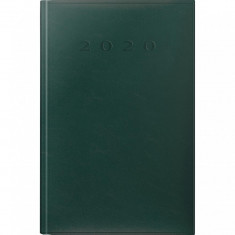 Agenda Herlitz, datata 2020, limba Romana, A5, 352 pagini, coperta buretata, culoare verde foto