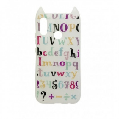 Husa capac silicon Hana Pop Jelly Letters, Samsung G960 Galaxy S9, Transparent Mat Blister foto